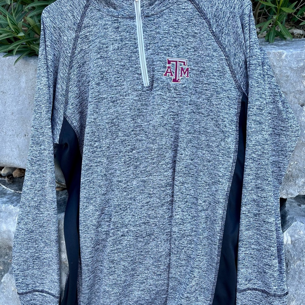 Texas A&M Aggies Gray Quarter-Zip Pullover